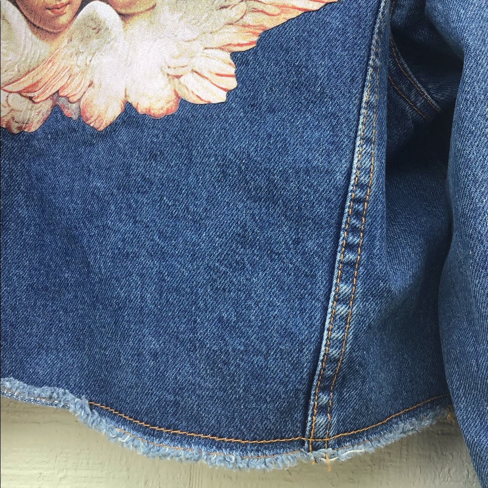 Fiorucci Berty denim jacket with angels iconic patch - Picture 11 of 16